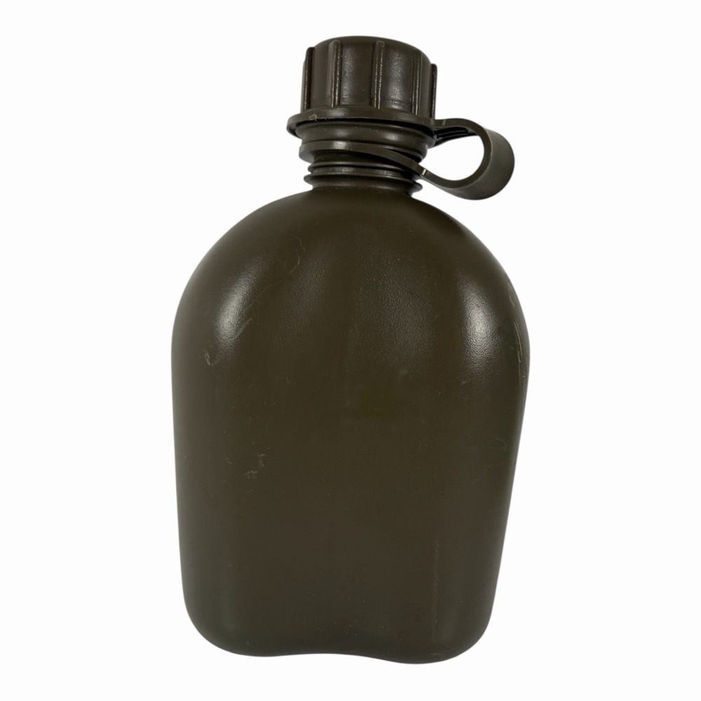 US Military OD Green Water Canteen - Gov't Issue 1‎ Quart Plastic Canteen - NEW